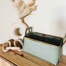 Load image into Gallery viewer, Reversible Origami Tote (mushroom & mint)