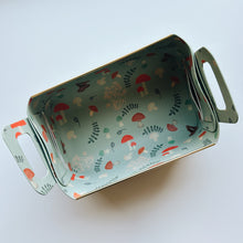 Load image into Gallery viewer, Reversible Origami Tote (mushroom & mint)