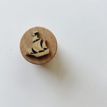 Load image into Gallery viewer, Doughyo pirate ship stamp
